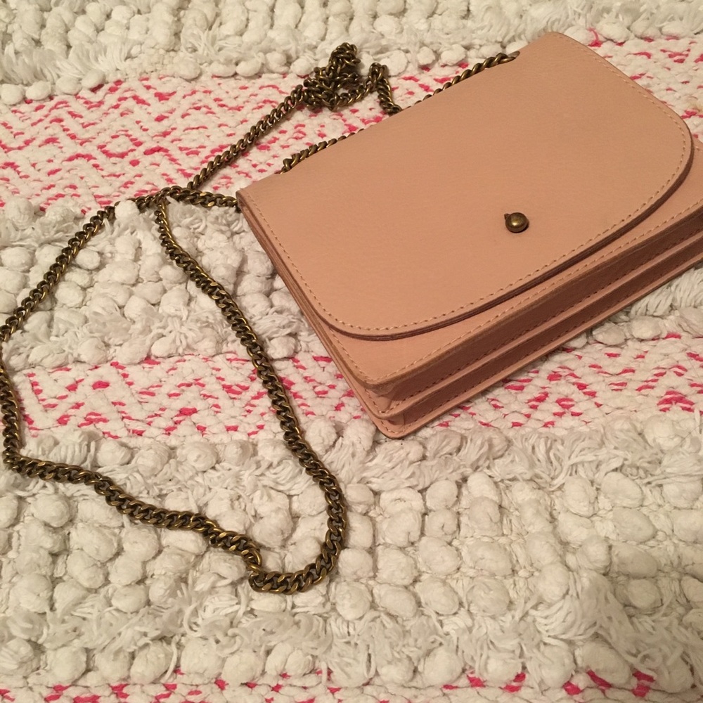 Madewell chain bag pink with tags